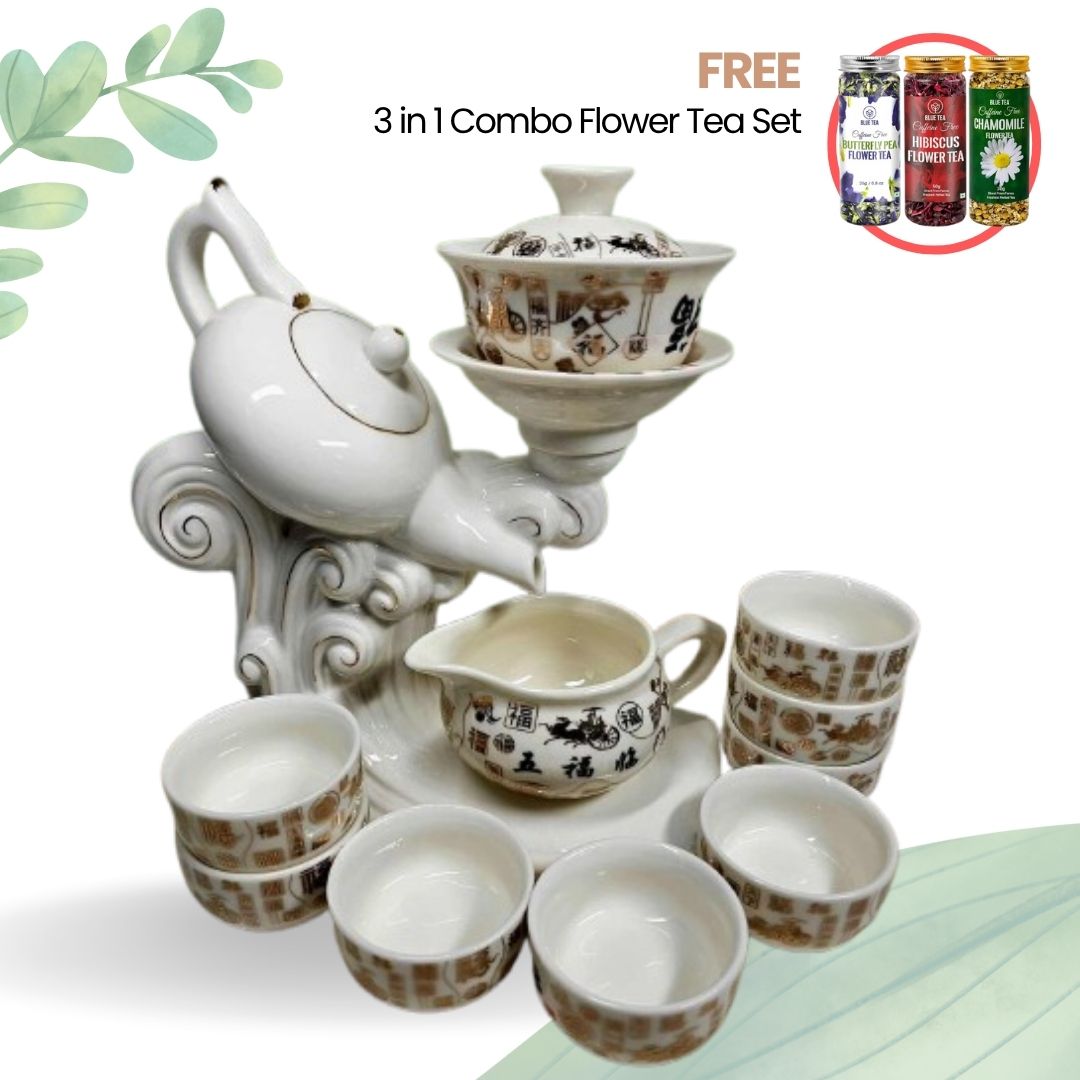 Luxury Oriental TeaPot Set™️ - With 8 Cups