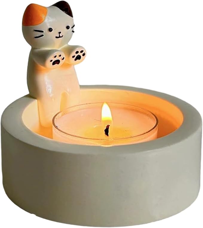 Adorable Kitten Handmade Ceramic Candlestick™️