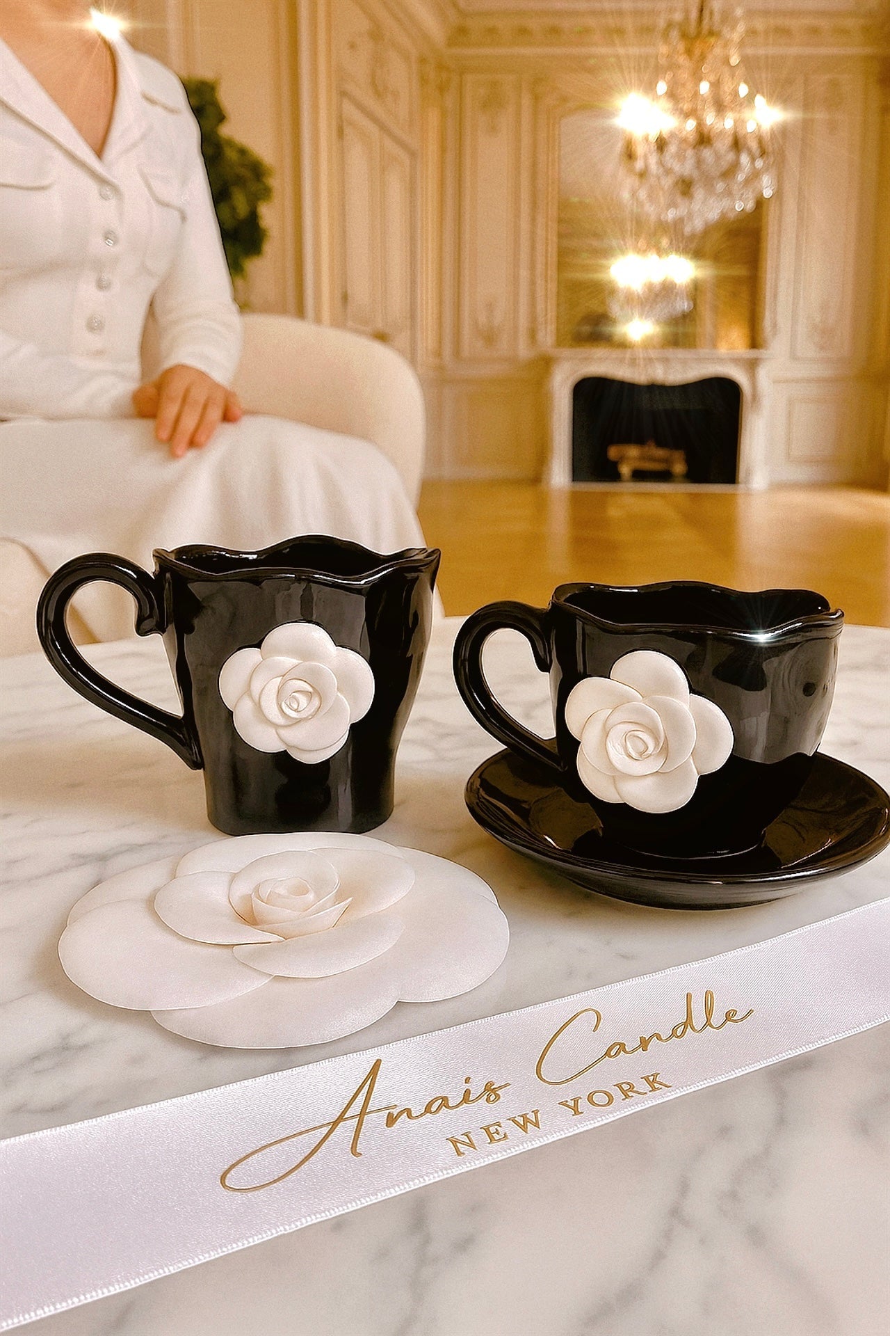 Camellia™️ Ceramic Tea/Coffee Cup - Set of 2