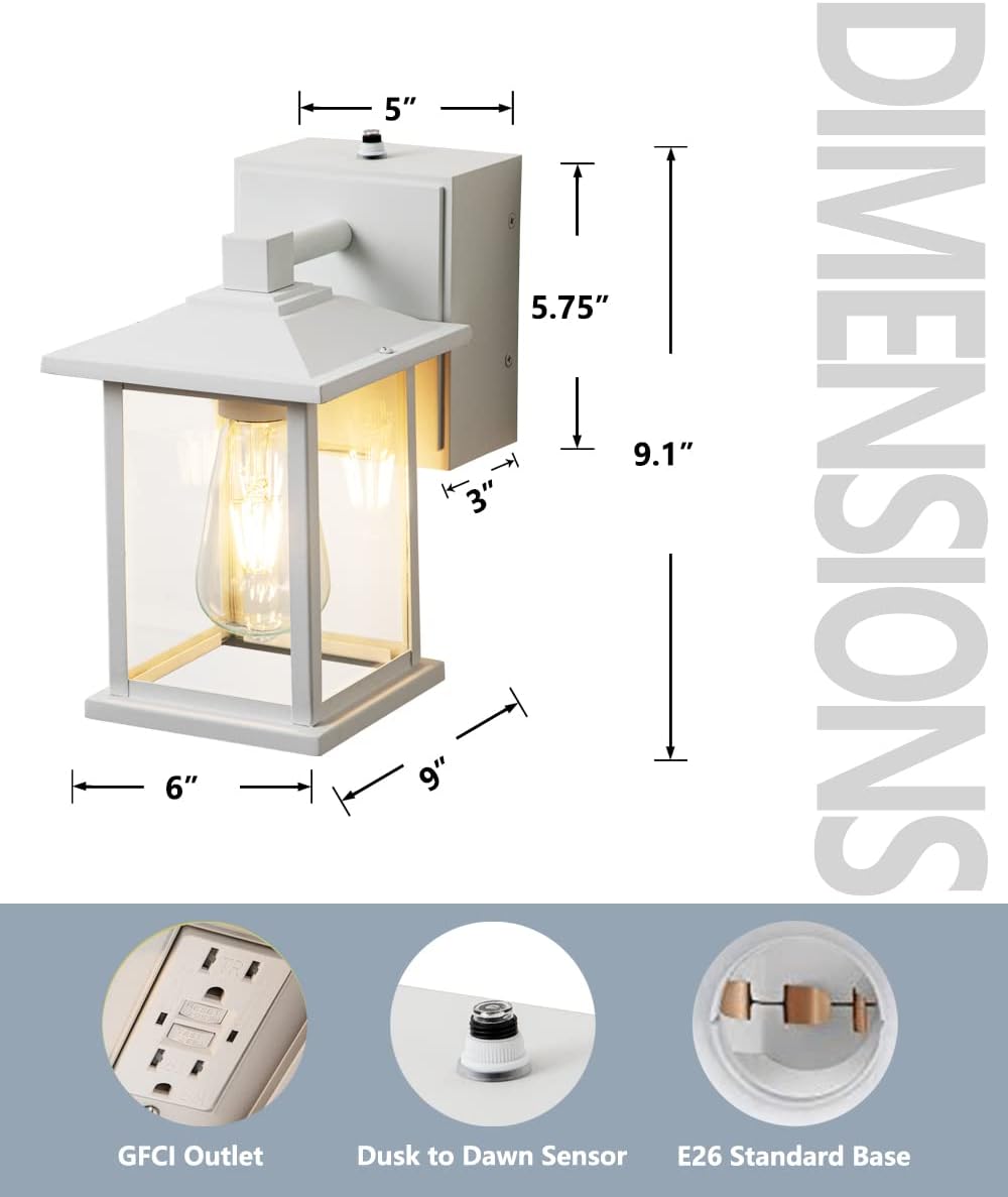 Decorative Outdoor Light With Outlet Plug™️