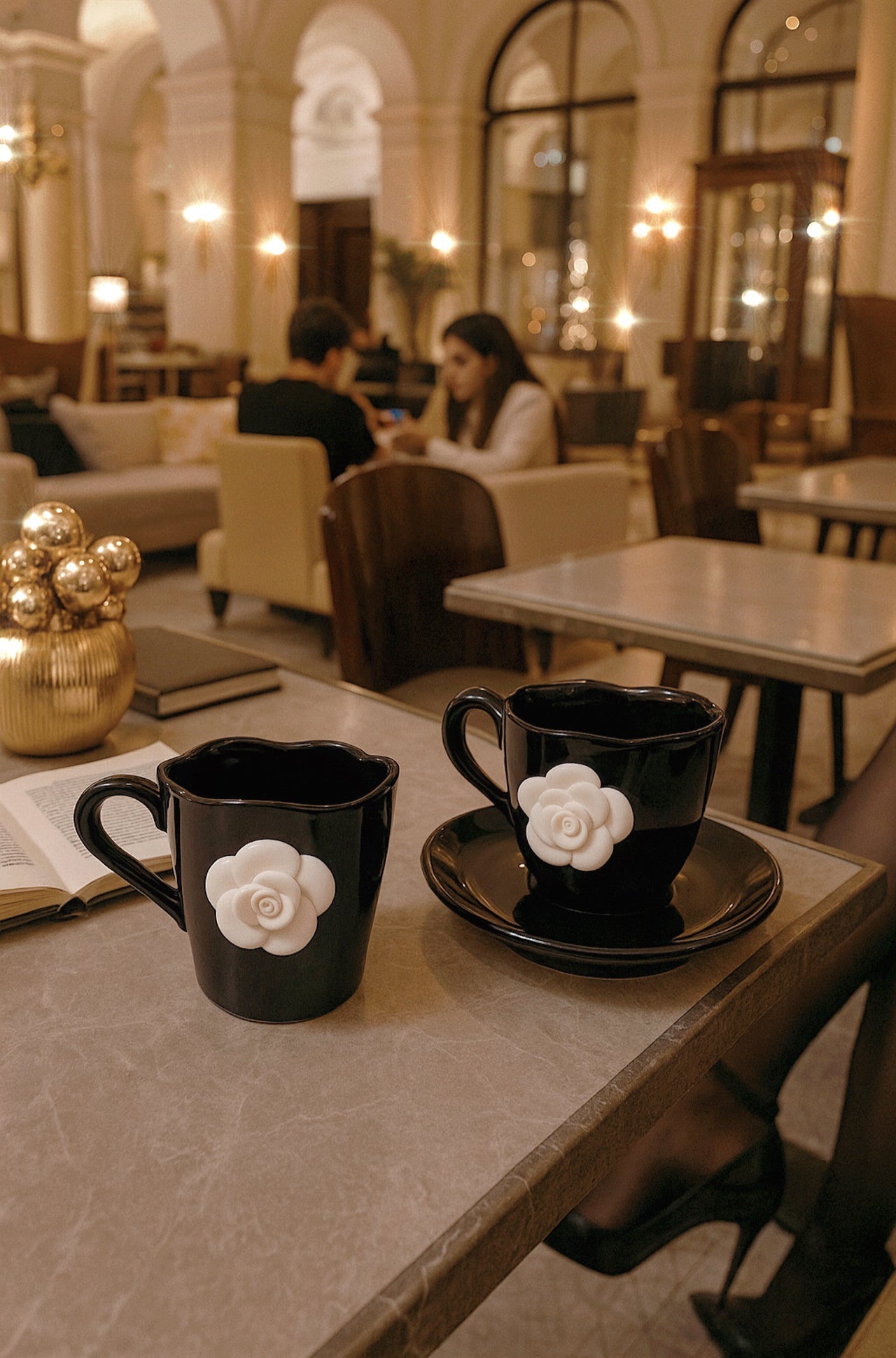 Camellia™️ Ceramic Tea/Coffee Cup - Set of 2