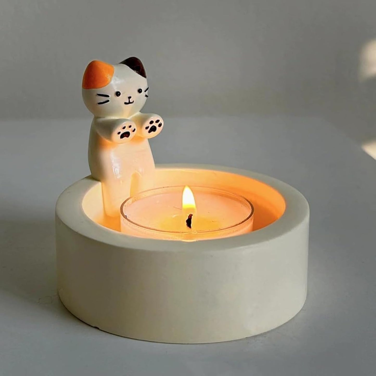 Adorable Kitten Handmade Ceramic Candlestick™️