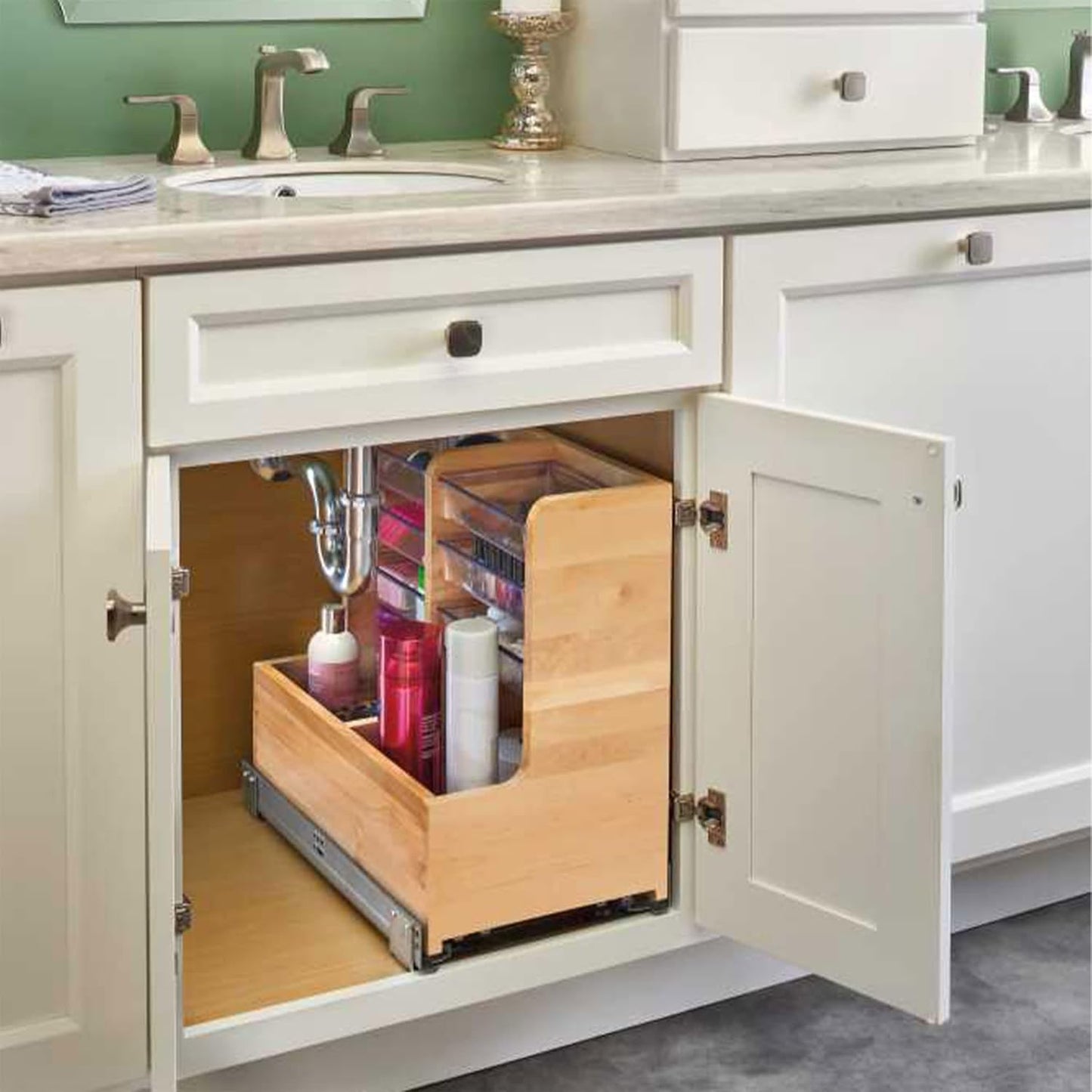 Wood Cabinet Storage Organizer™️