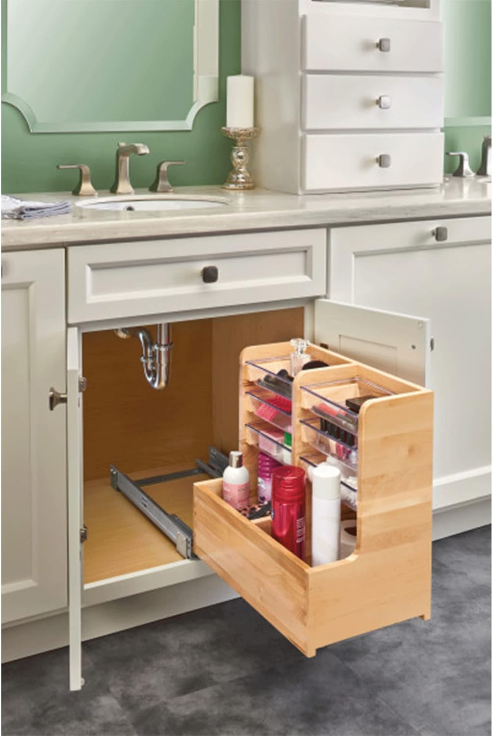 Wood Cabinet Storage Organizer™️