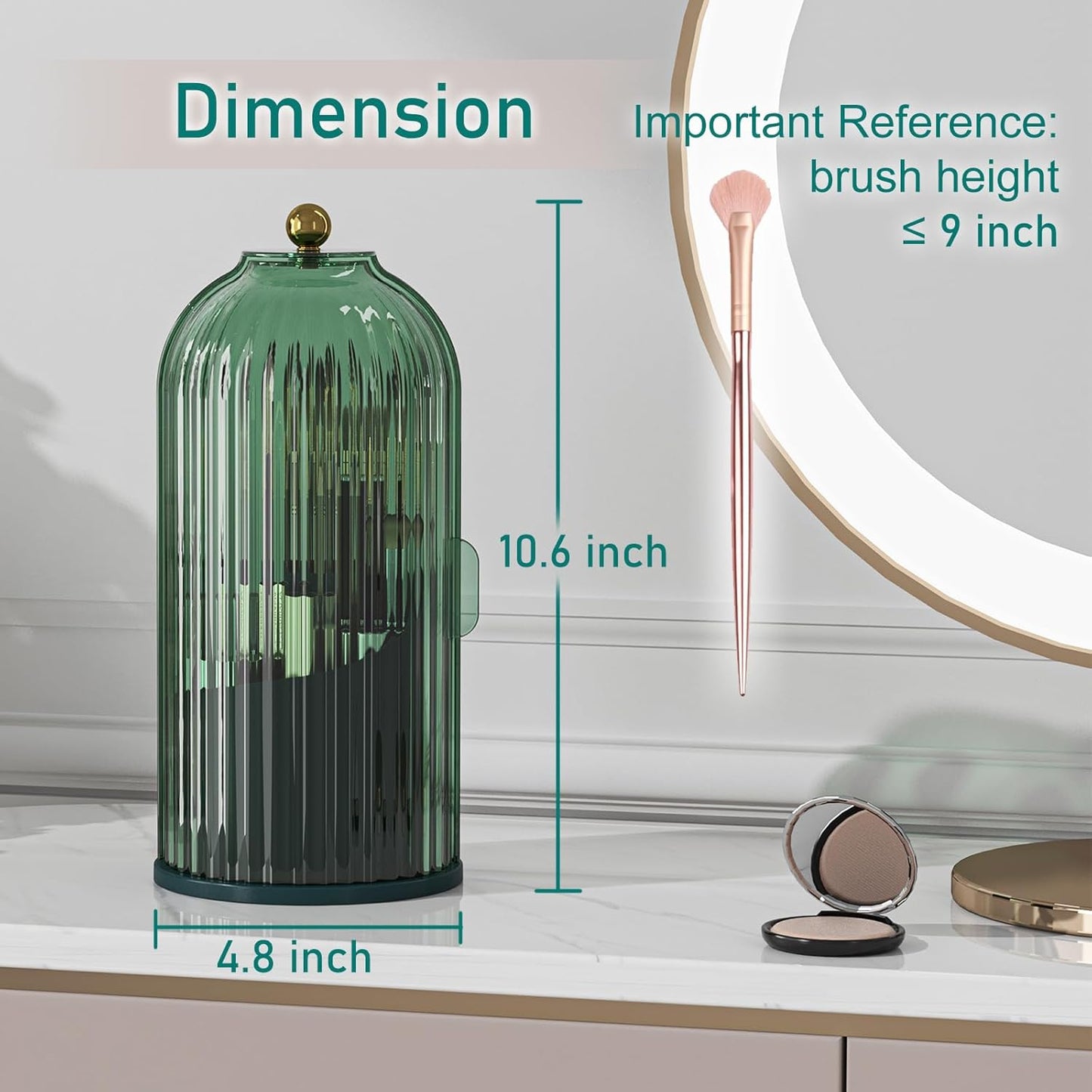 Dustproof Brush Holder & Organizer™️
