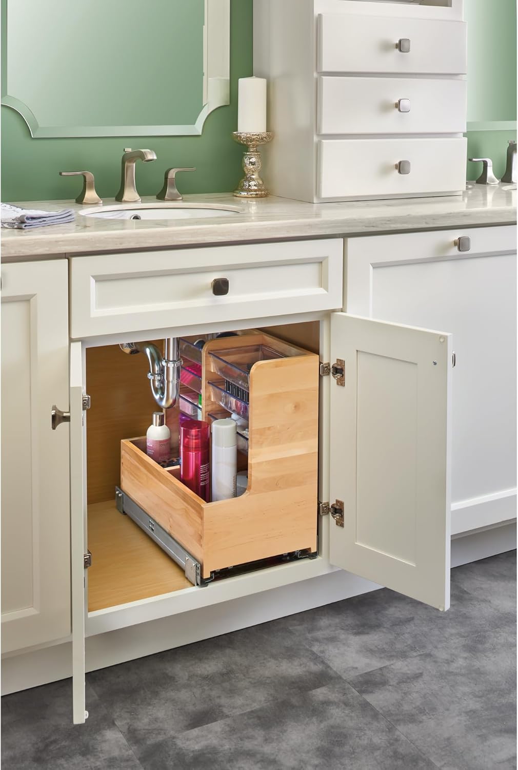 Wood Cabinet Storage Organizer™️