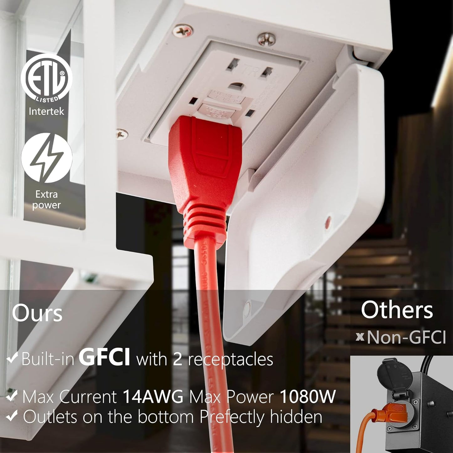 Decorative Outdoor Light With Outlet Plug™️