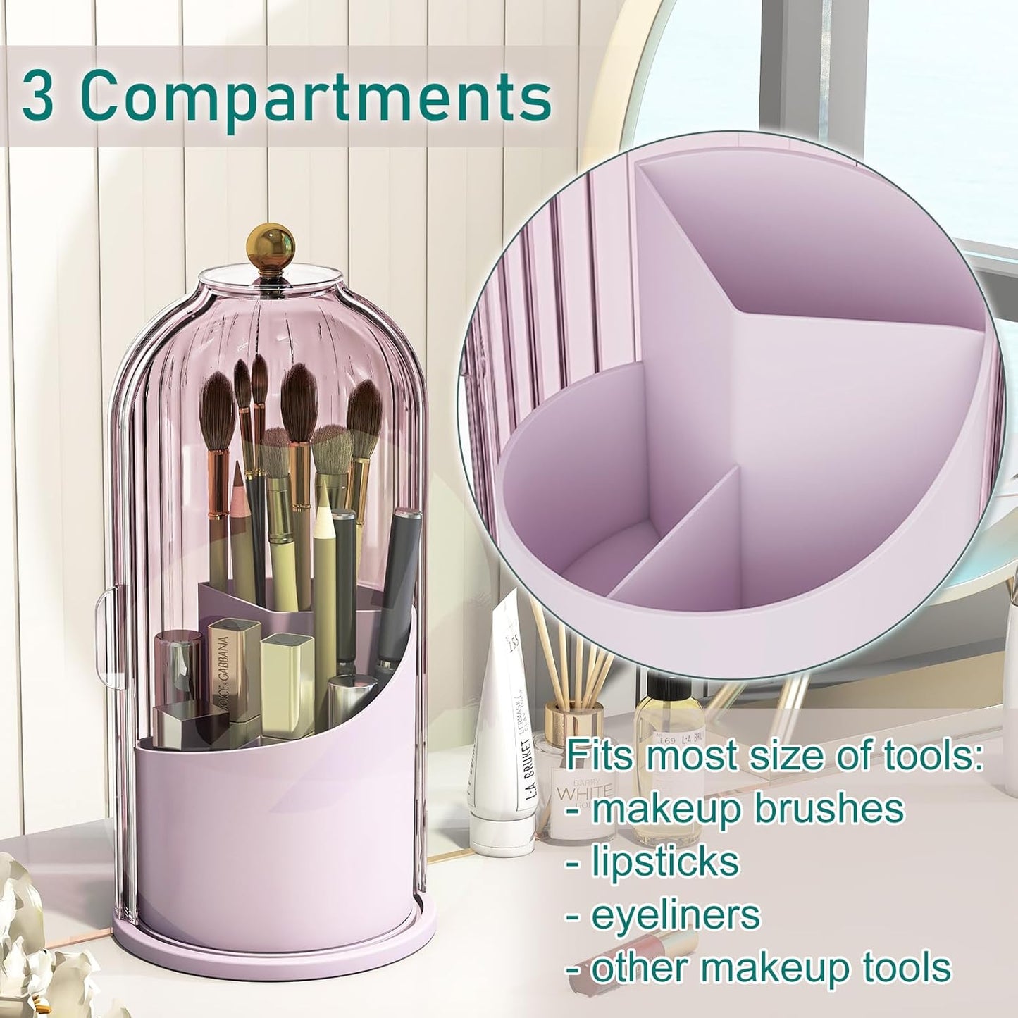 Dustproof Brush Holder & Organizer™️