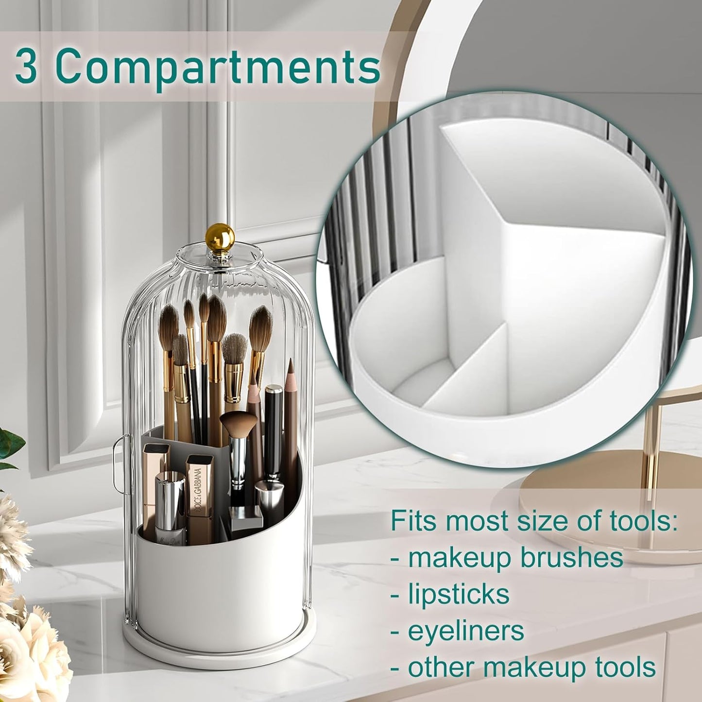 Dustproof Brush Holder & Organizer™️