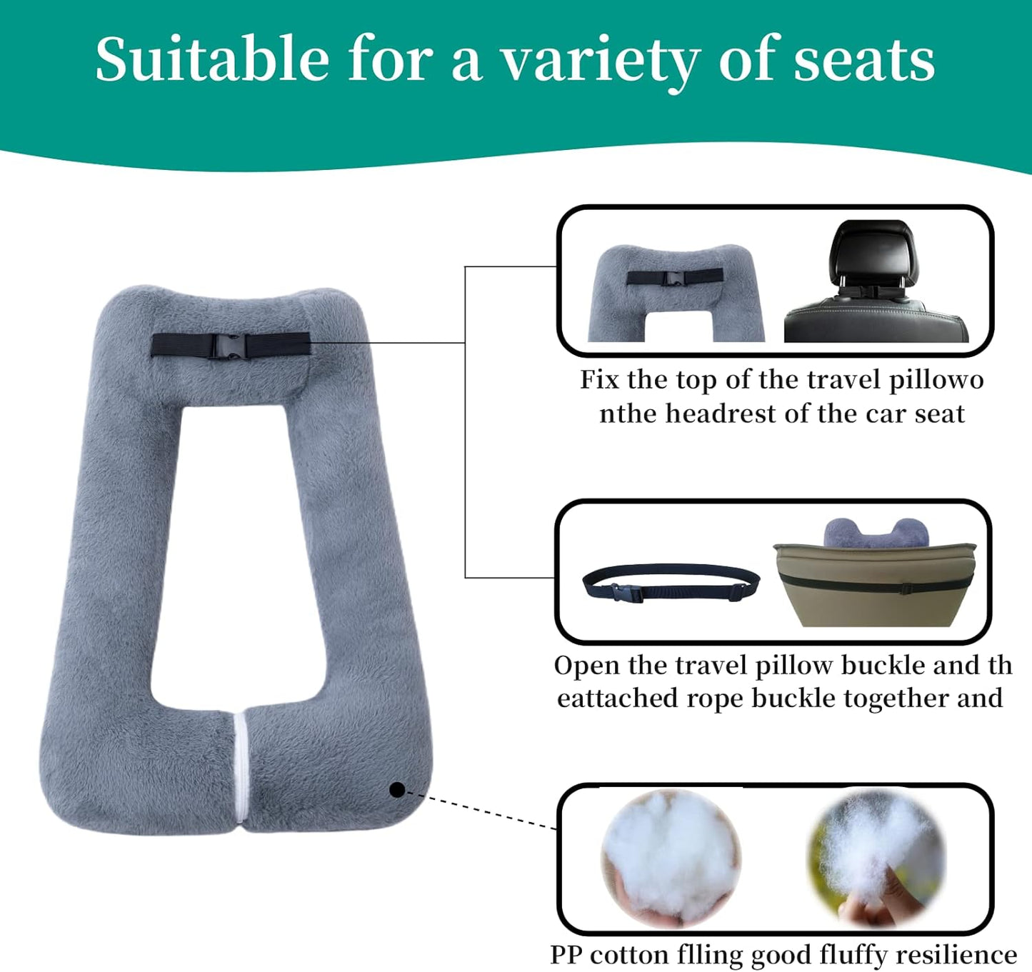 TravelEz™️ - Premium Travel Pillow Cushion