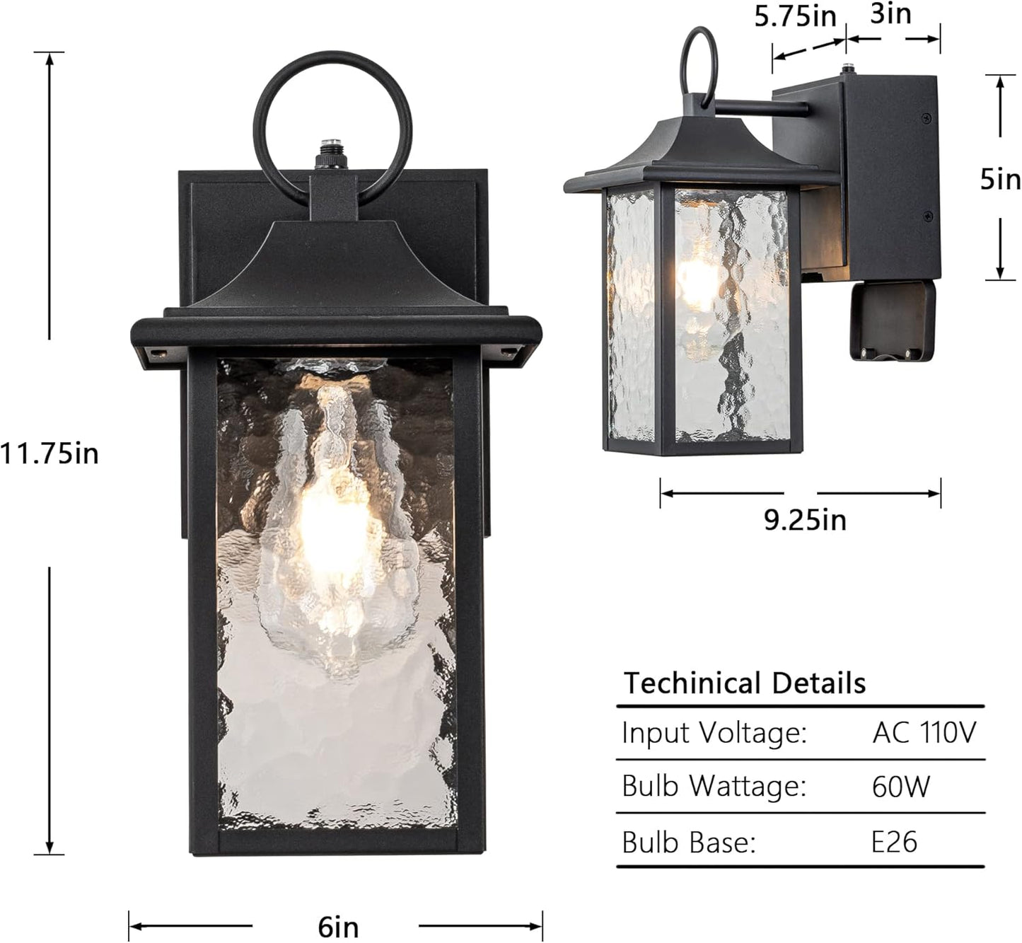 Decorative Outdoor Light With Outlet Plug™️