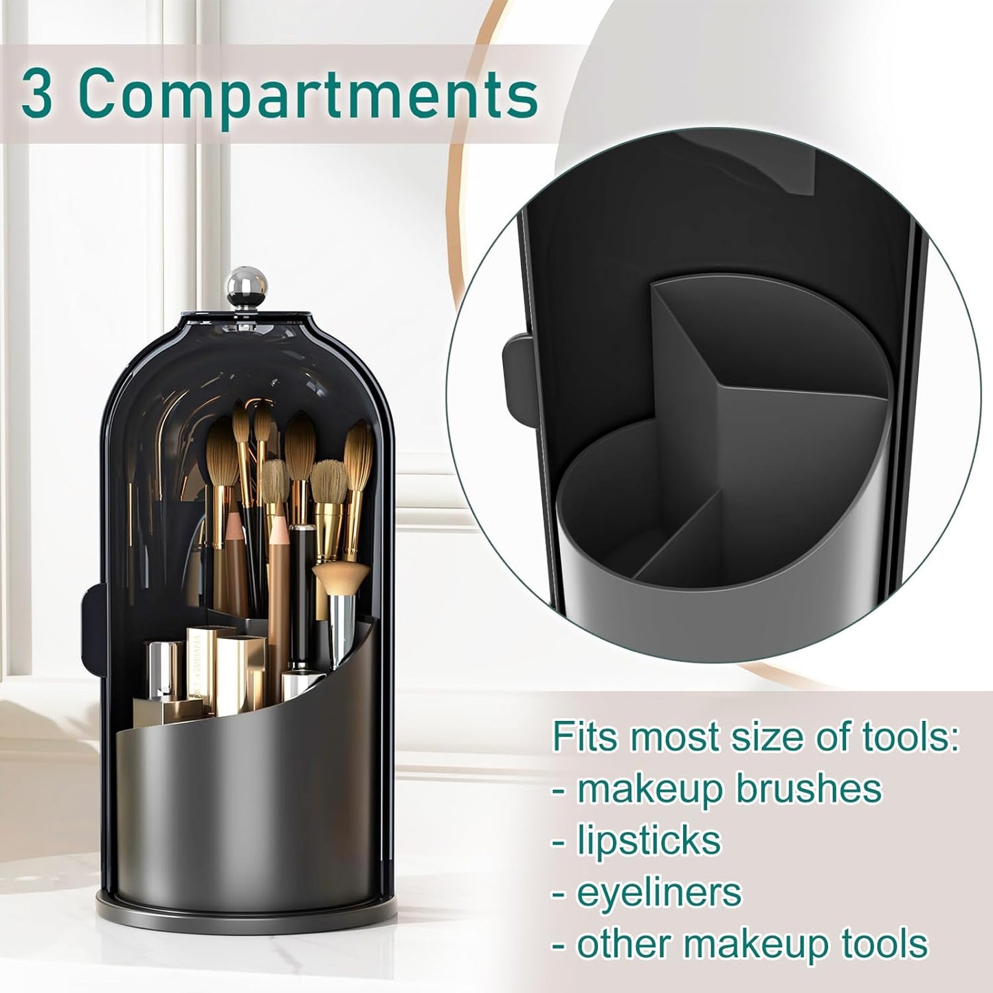 Dustproof Brush Holder & Organizer™️