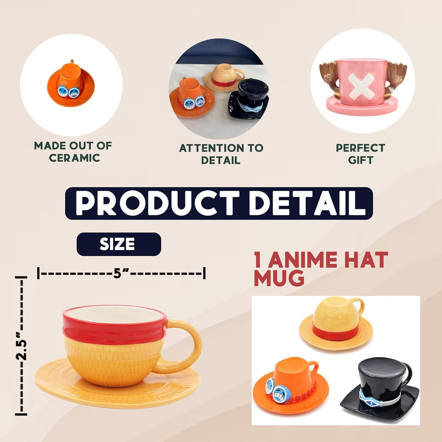 One-Piece Anime Straw Hat Mug™️