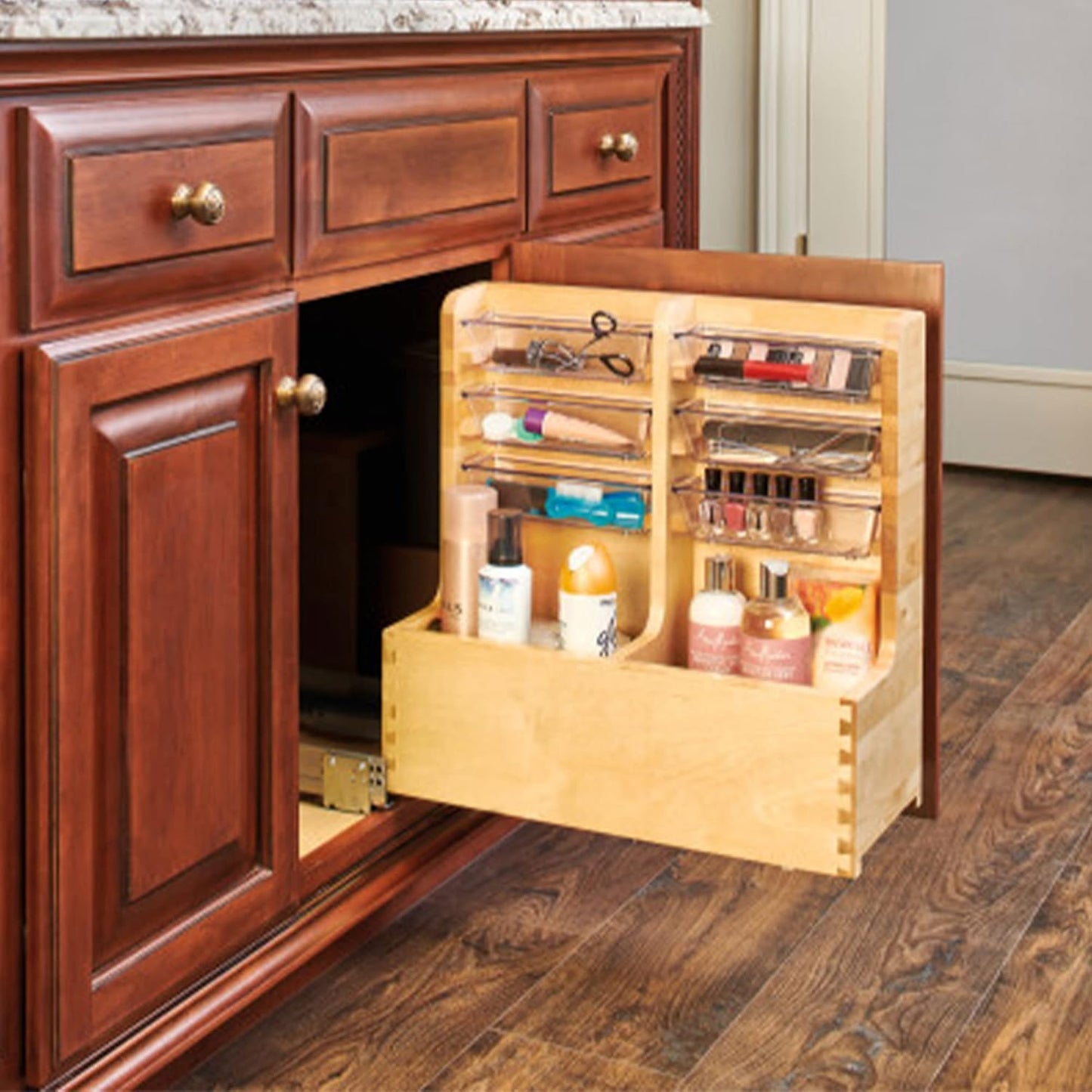 Wood Cabinet Storage Organizer™️