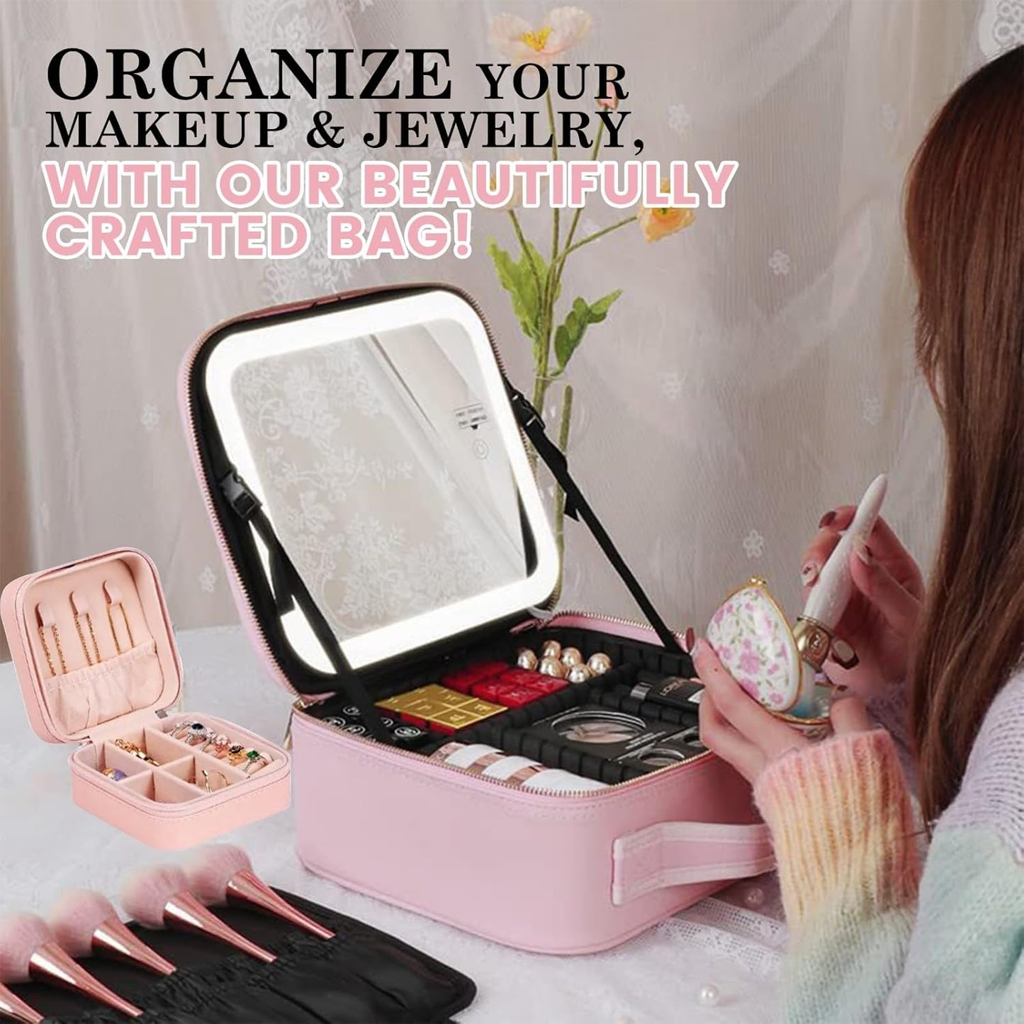 Travel Makeup Bag™️ - With LED Light