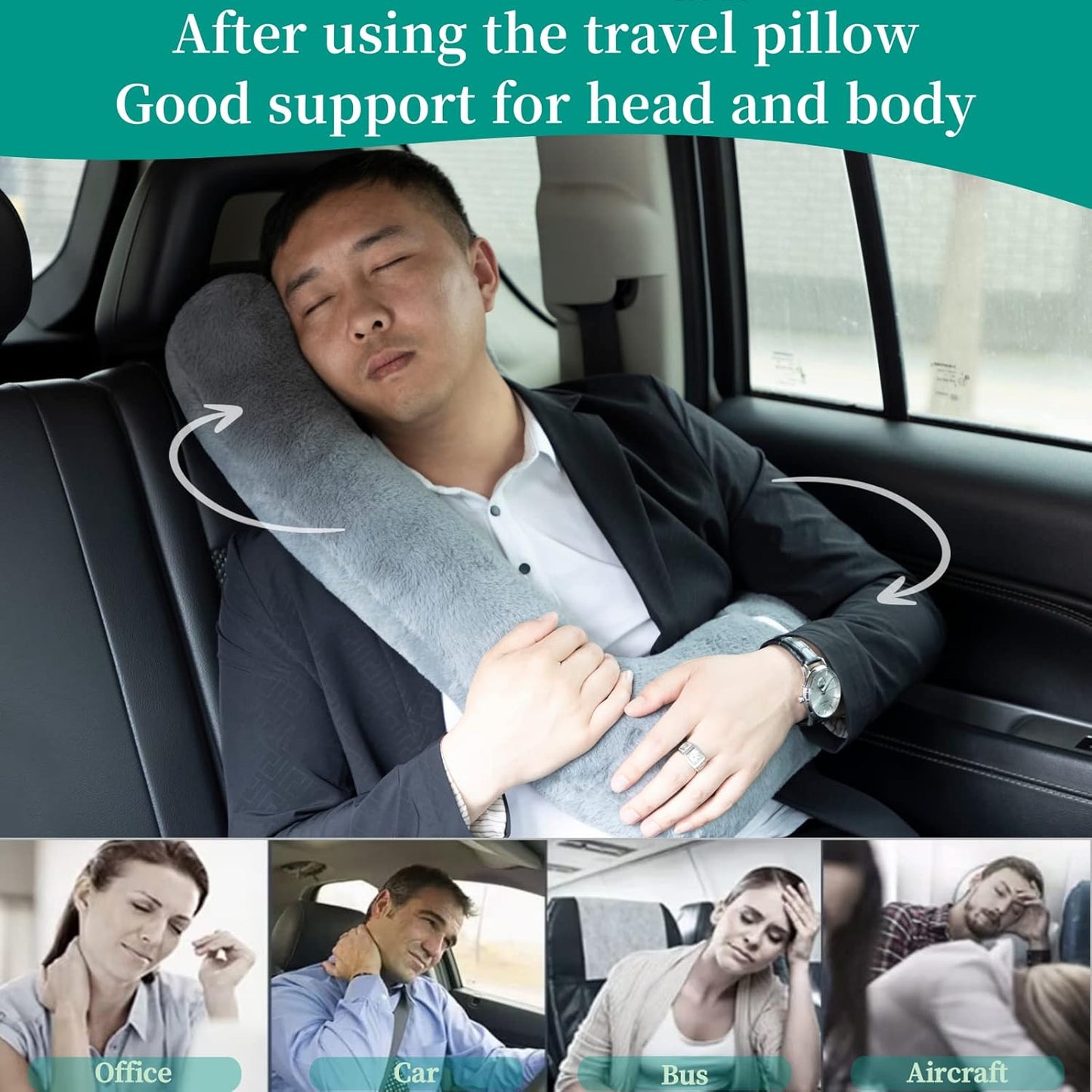TravelEz™️ - Premium Travel Pillow Cushion