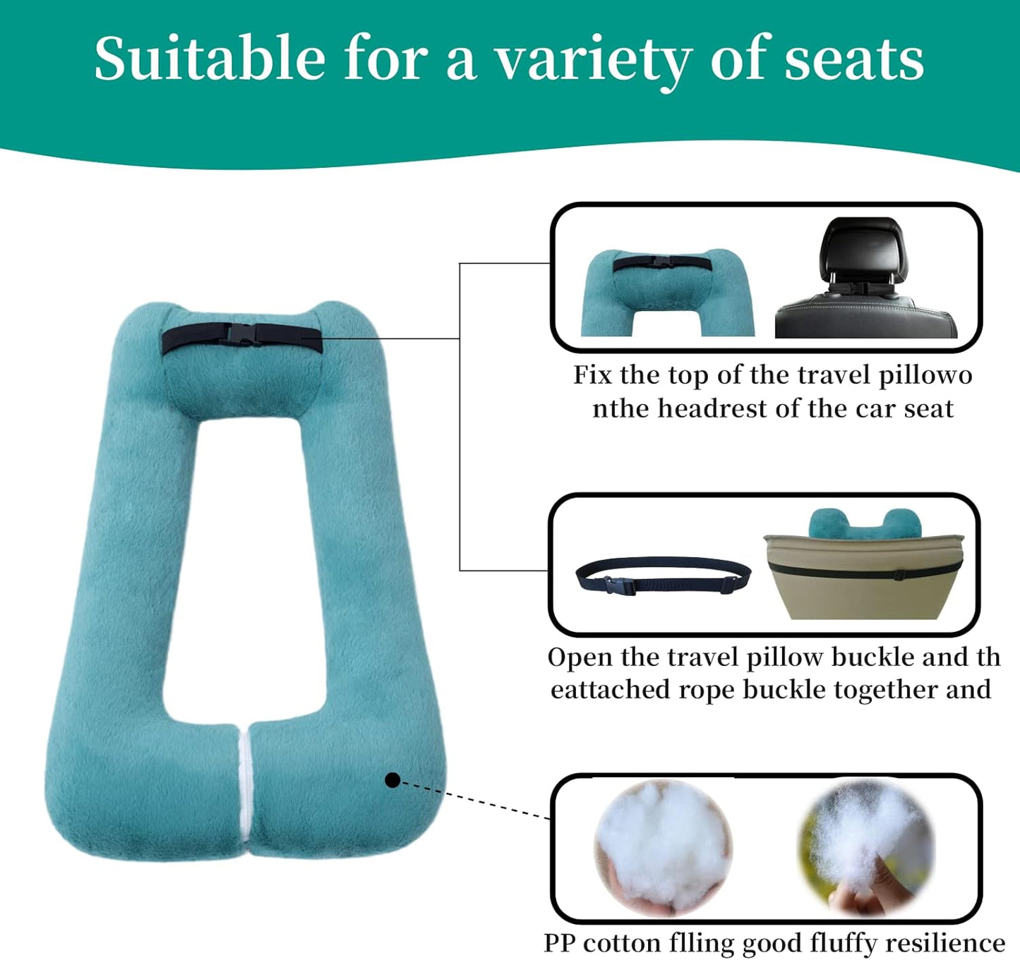 TravelEz™️ - Premium Travel Pillow Cushion