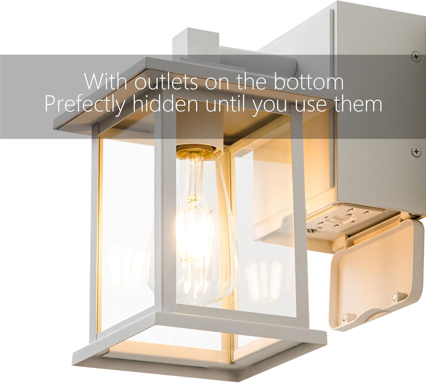 Decorative Outdoor Light With Outlet Plug™️