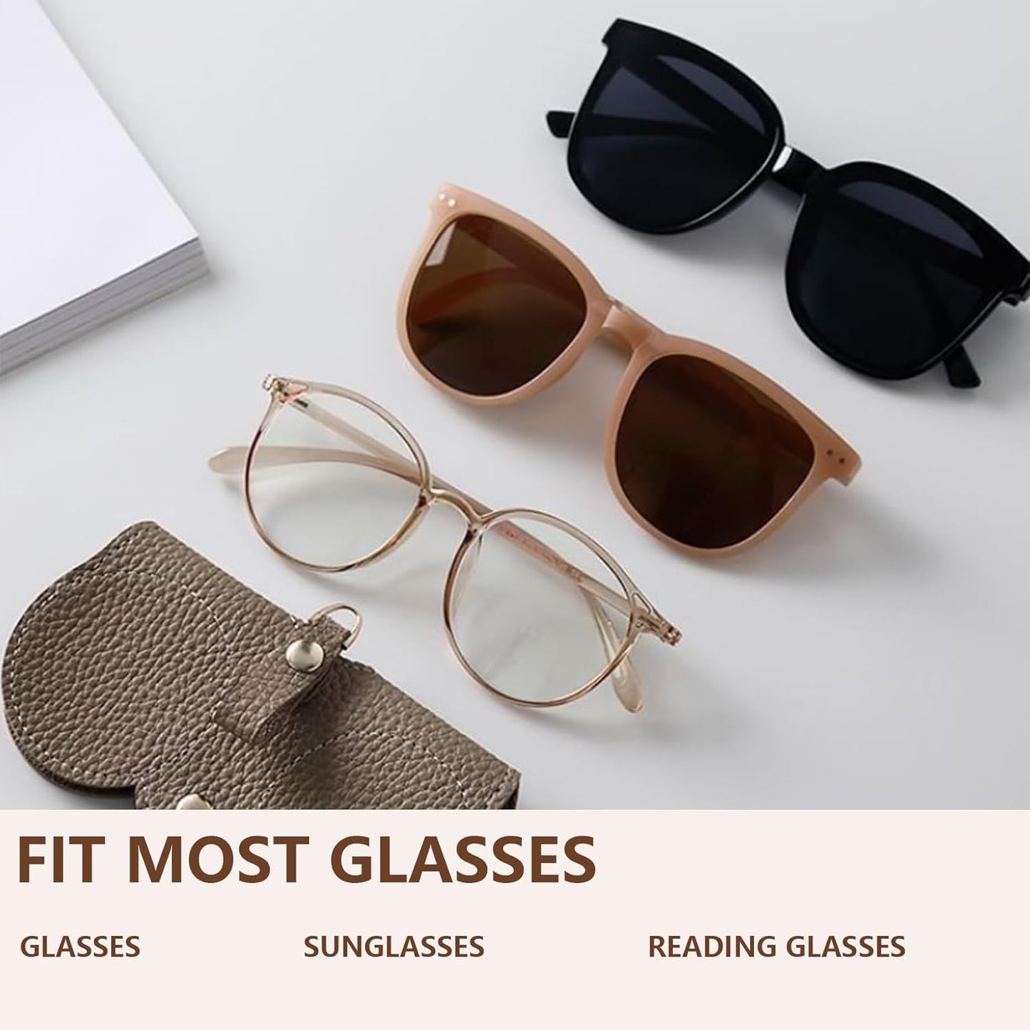 Luxe Faux-Leather Sunglasses Case™️