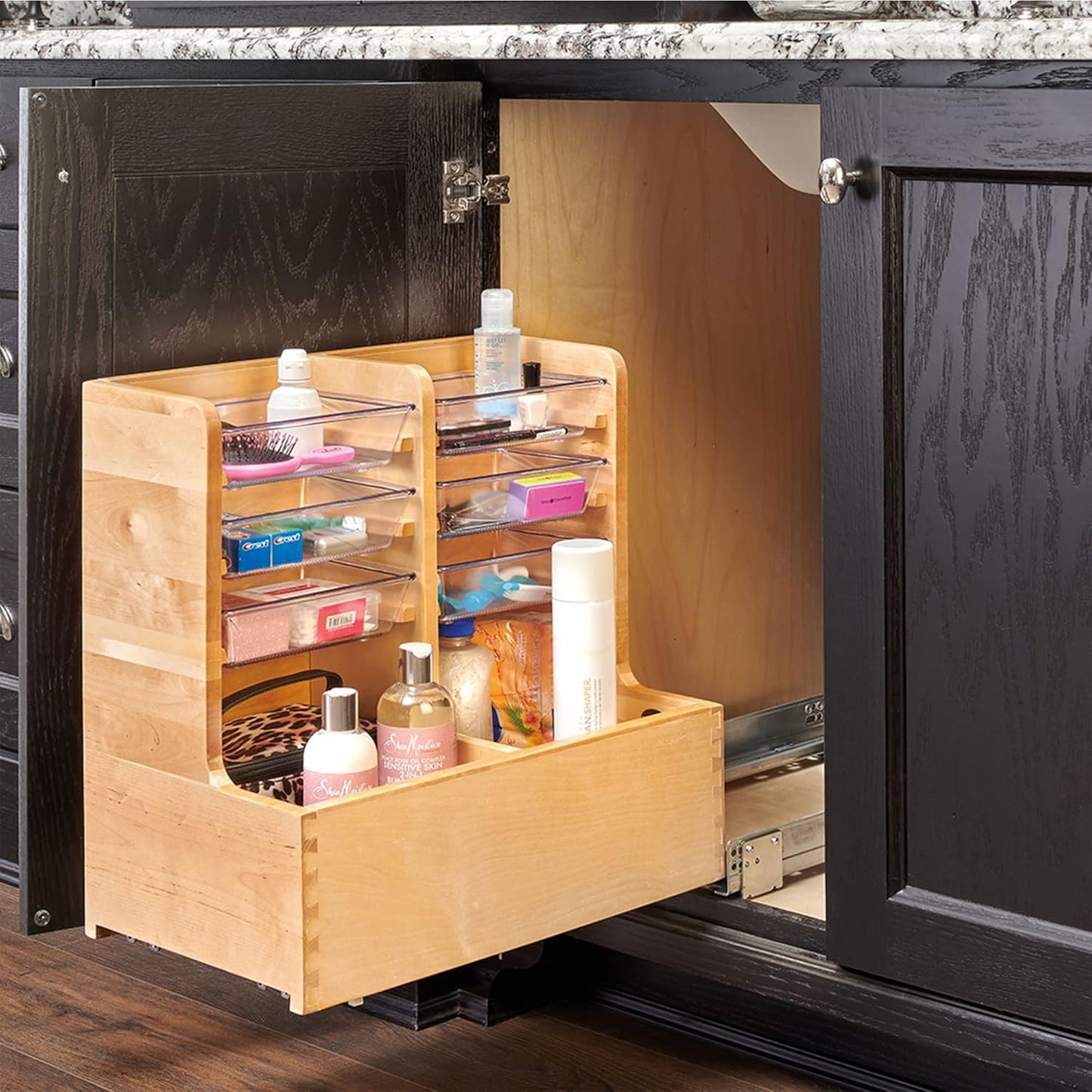 Wood Cabinet Storage Organizer™️