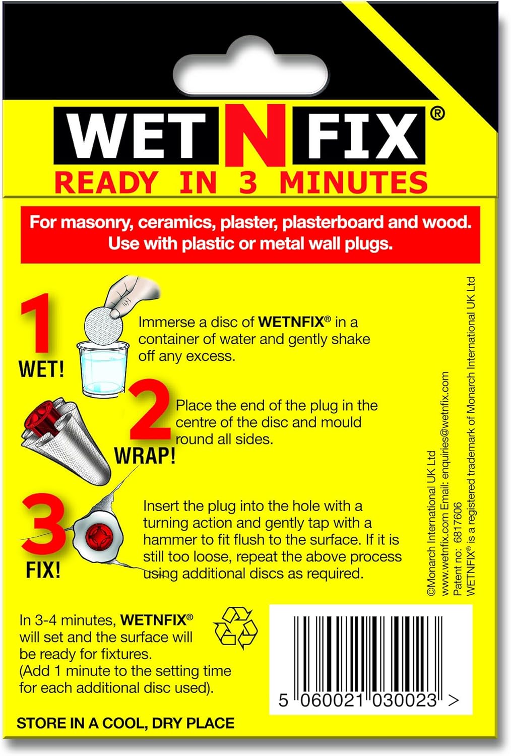 Fix Wall Plugs Fast! No Need to Fill or Redrill - Pack of 50