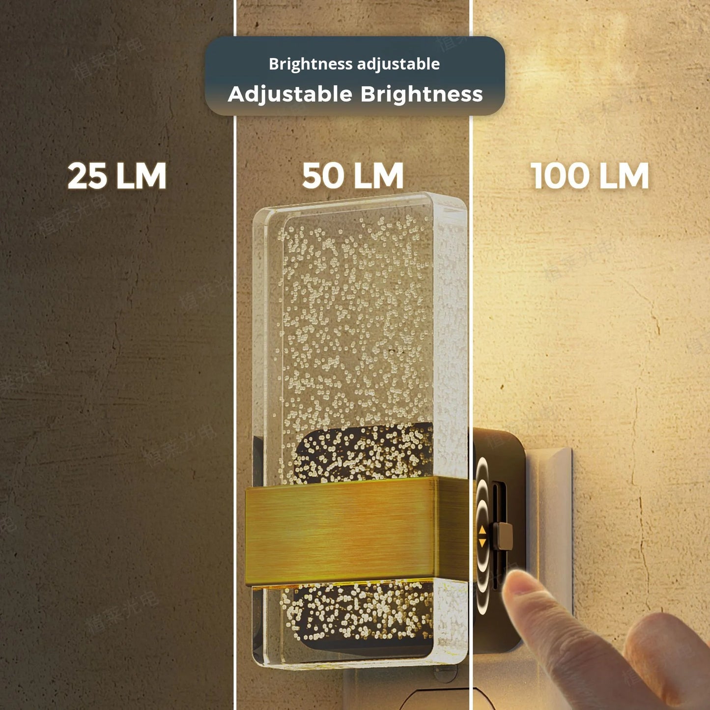 Luxury Pure Acrylic Dimmable LED Night Light™️