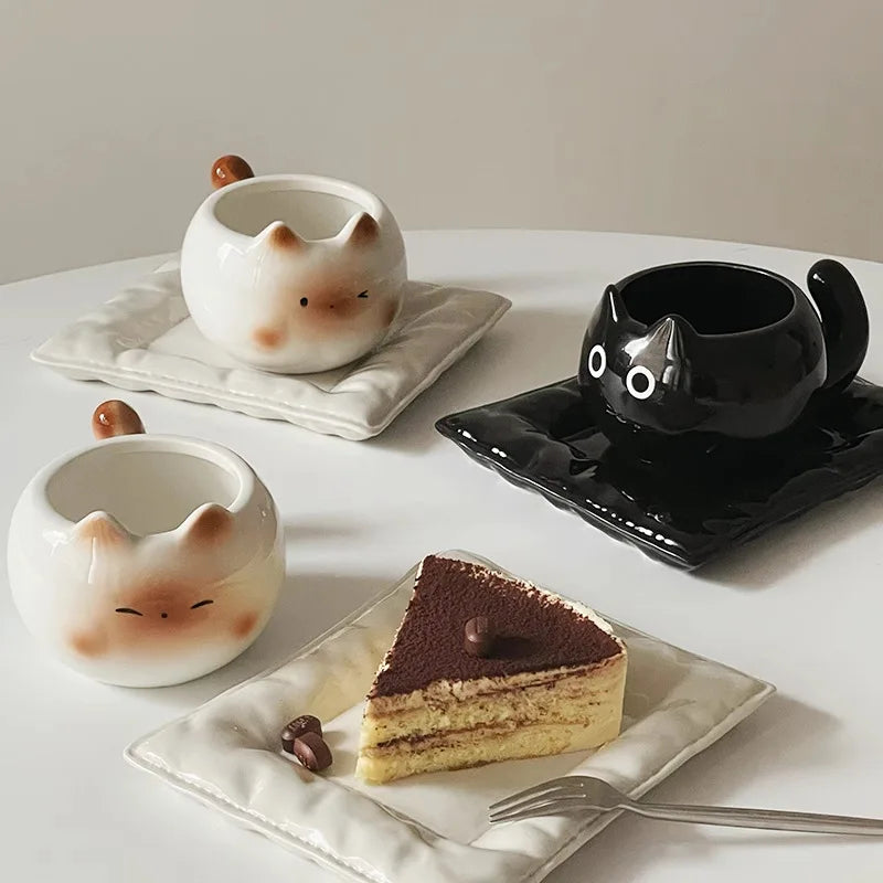 Cute Cat Tea Cup Set™️