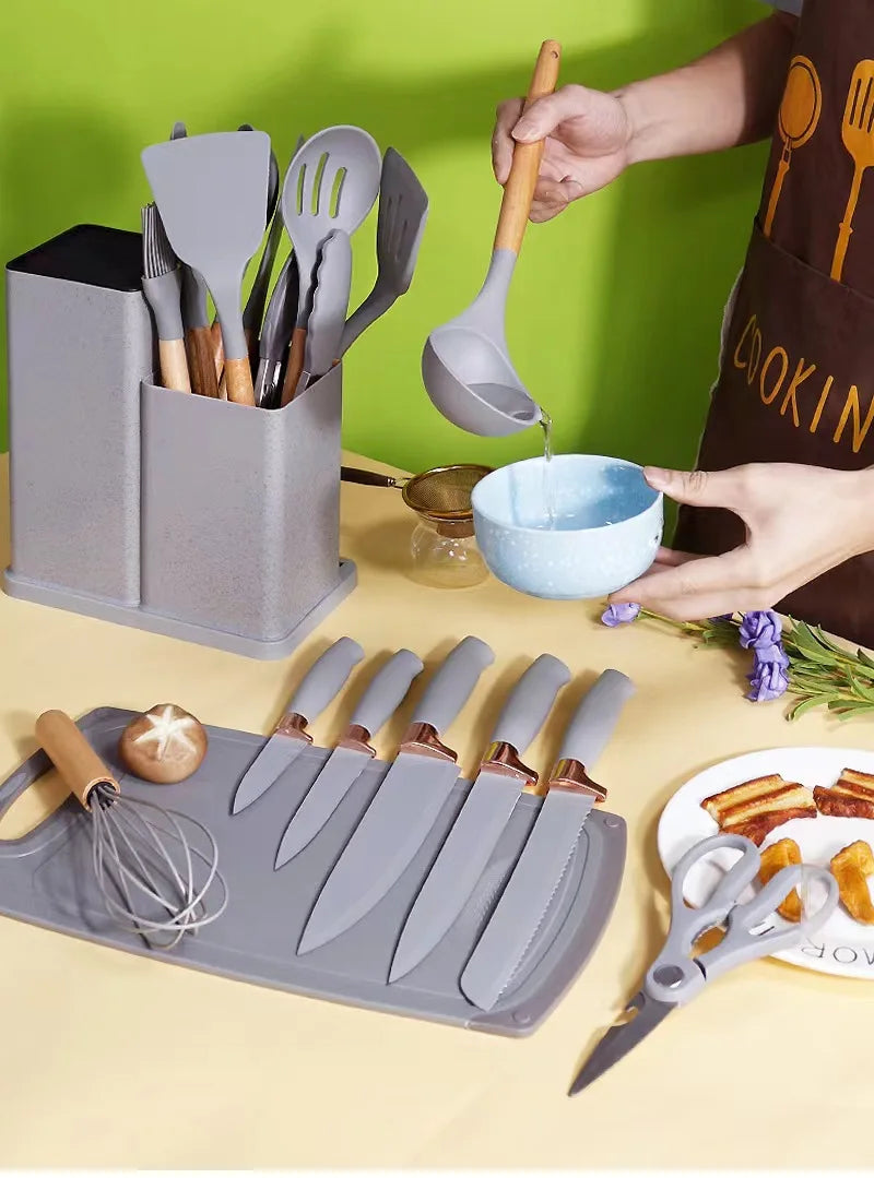 19 Pcs Silicone Kitchen Utensil Set™️
