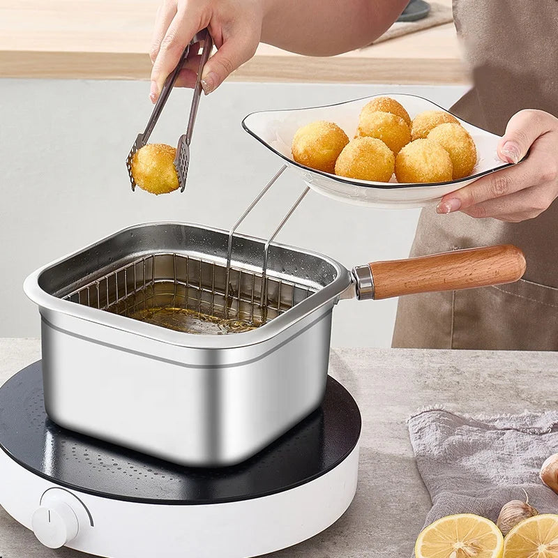 Stainless Steel Deep Fryer Set™️