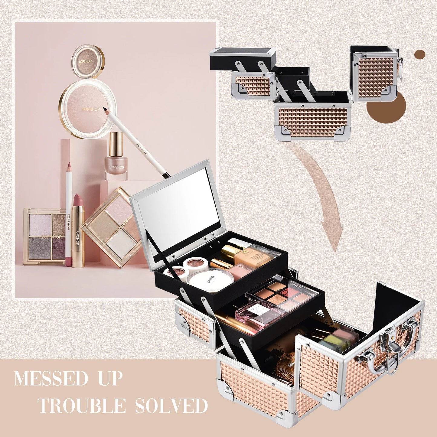 Aluminum Portable Makeup Case™️