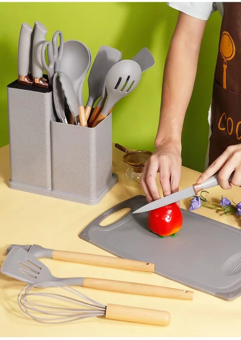 19 Pcs Silicone Kitchen Utensil Set™️