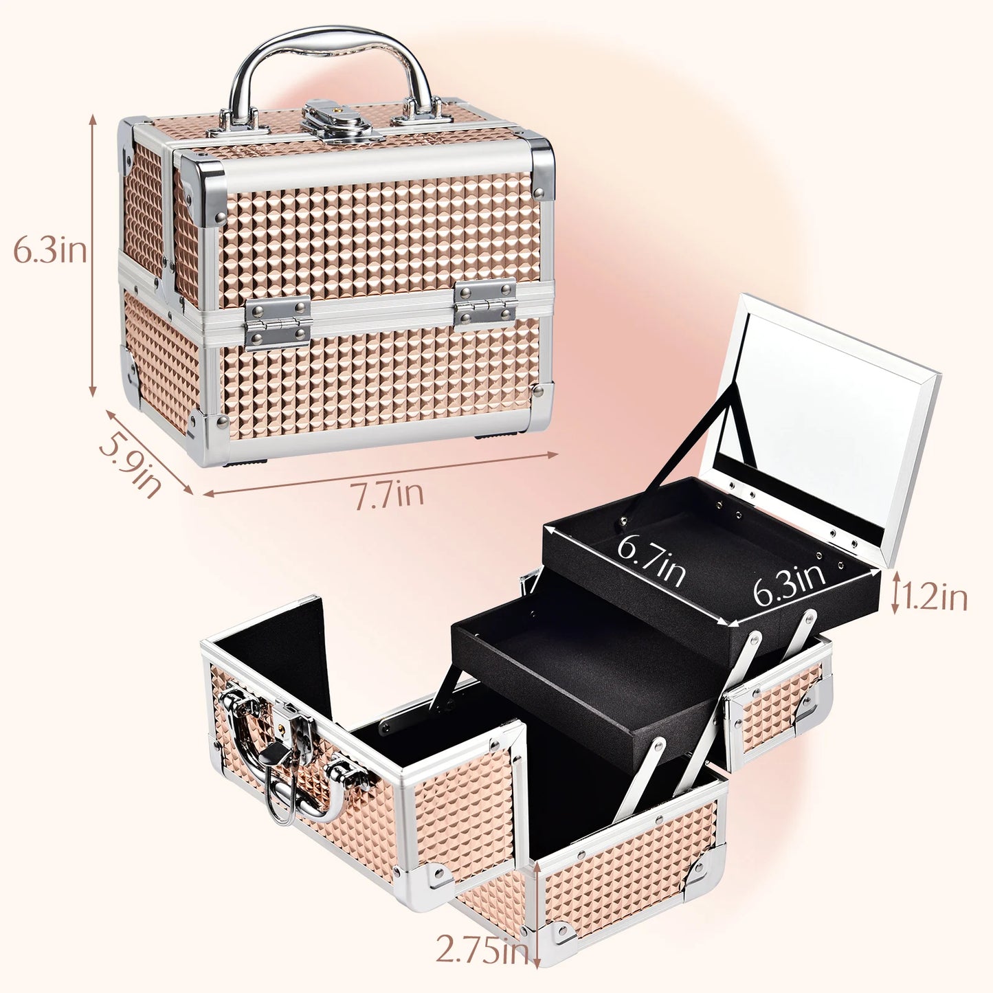 Aluminum Portable Makeup Case™️