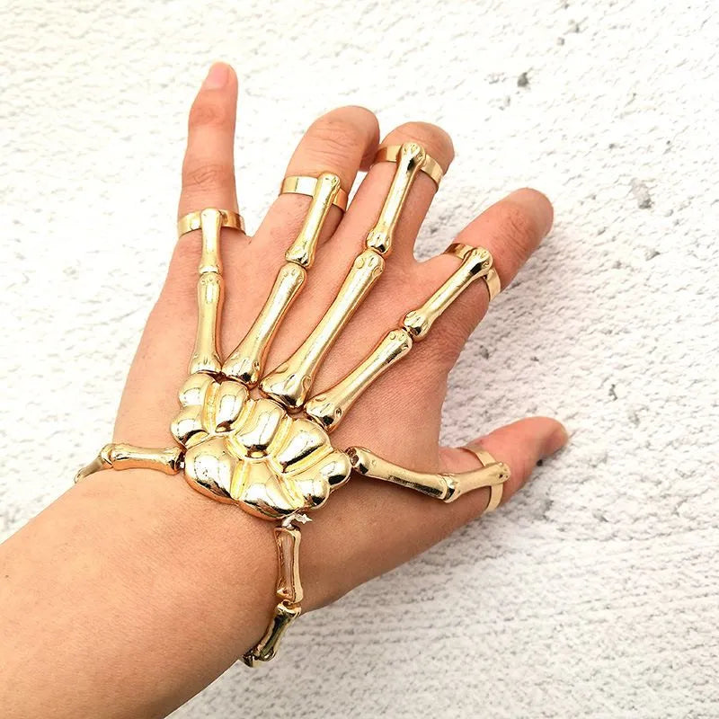 Necromantic Armor Skeleton Bracelet With Finger Claws™️