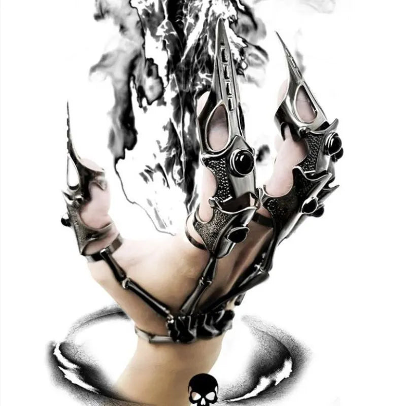 Necromantic Armor Skeleton Bracelet With Finger Claws™️