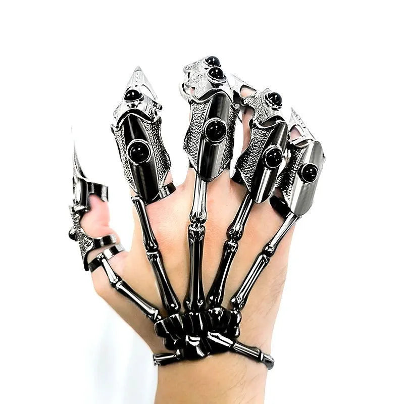 Necromantic Armor Skeleton Bracelet With Finger Claws™️