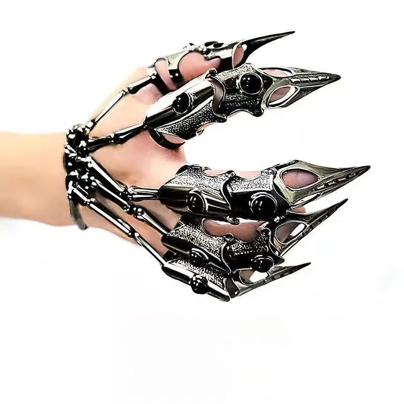 Necromantic Armor Skeleton Bracelet With Finger Claws™️