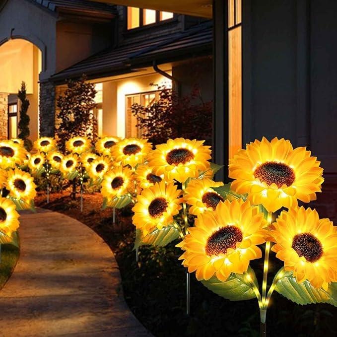 GlowPetal™ – Solar Sunflower Lights