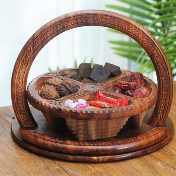 Premium Wood Carved Fruit Plate™