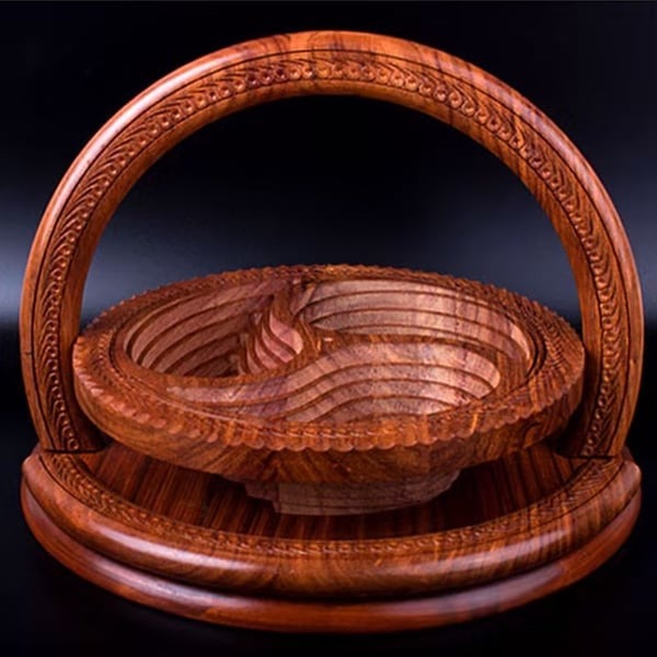 Premium Wood Carved Fruit Plate™