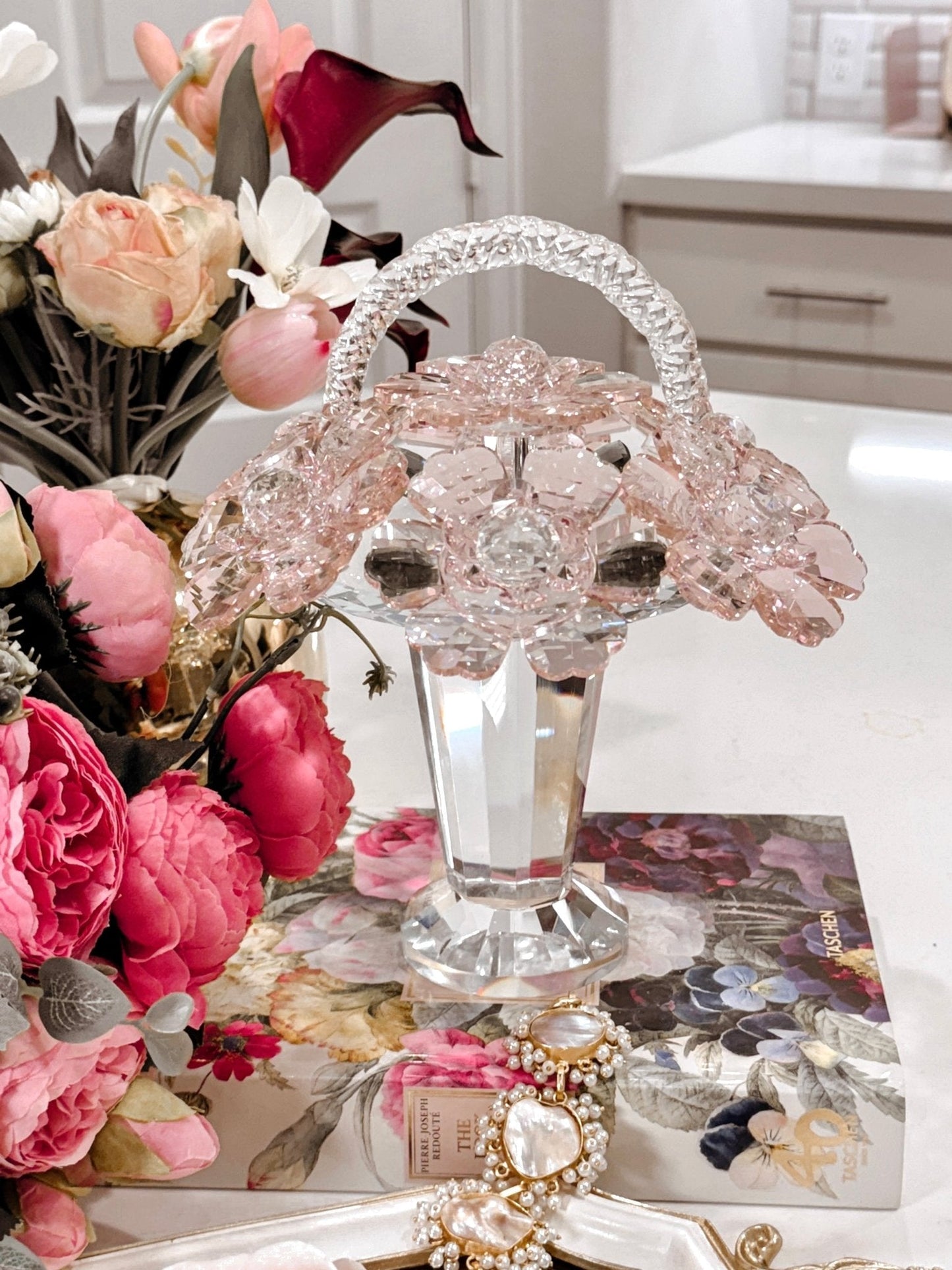 Crystal Blooming Flowers Basket™️- XL