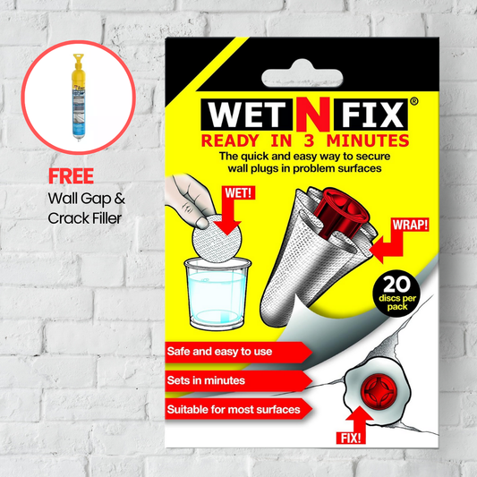 Fix Wall Plugs Fast! No Need to Fill or Redrill - Pack of 50