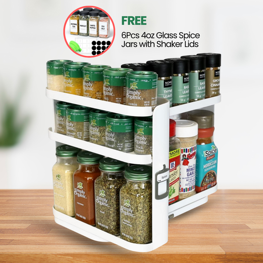 Modular Spice Rack Organizer™️ - Slide & Rotate Easily