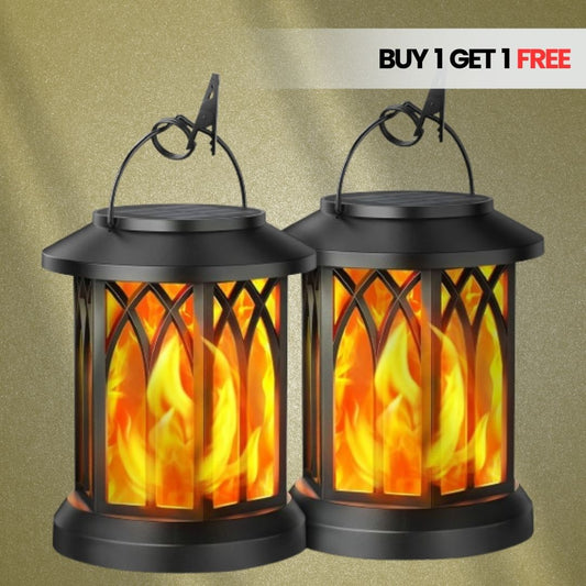 LumiBloom™ Flickering Flame Solar Lantern