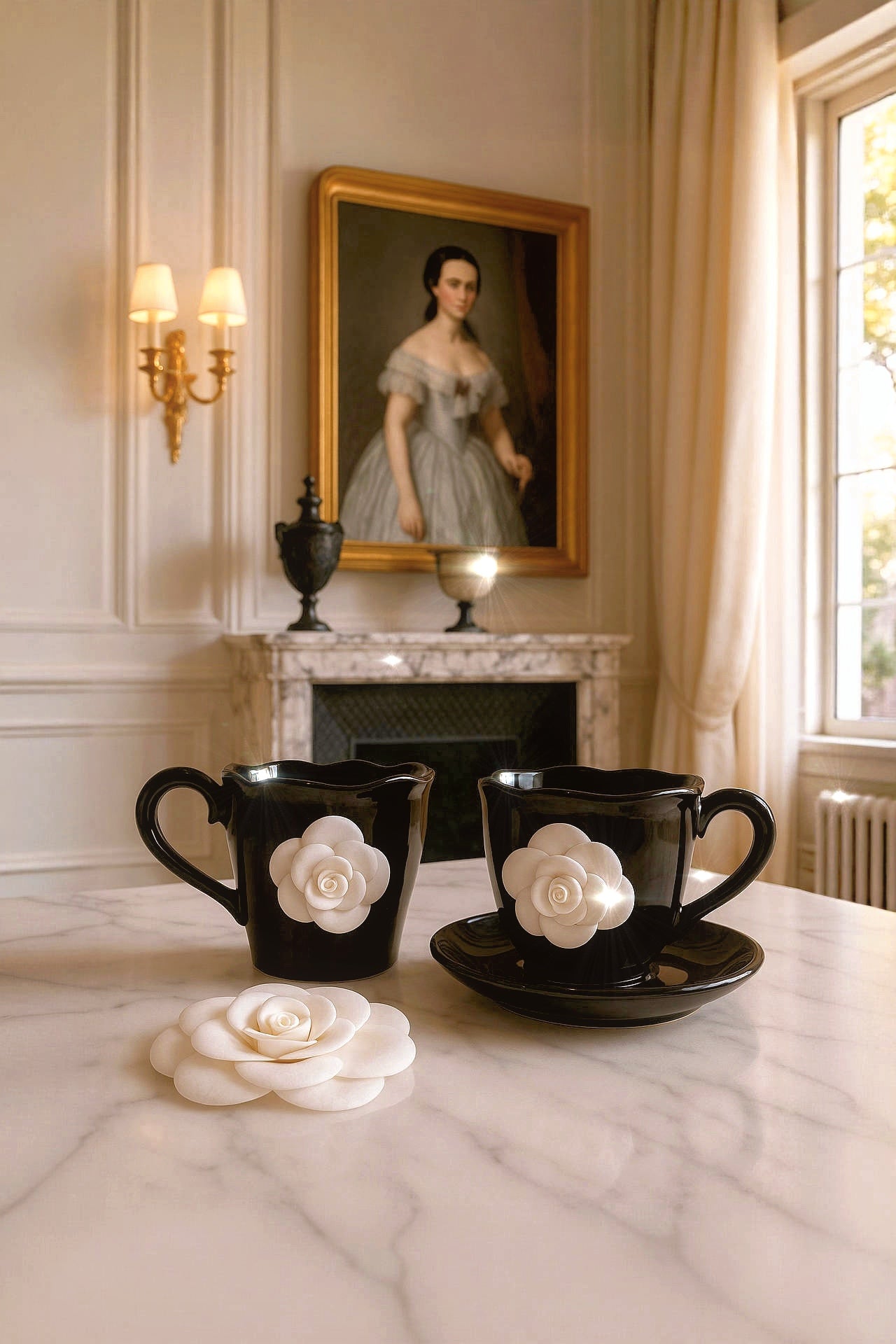 Camellia™️ Ceramic Tea/Coffee Cup - Set of 2