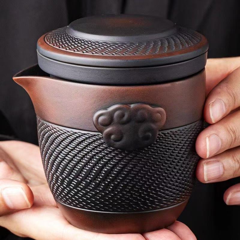 Travel Portable Tea Pot Set™️ - With Four Cups