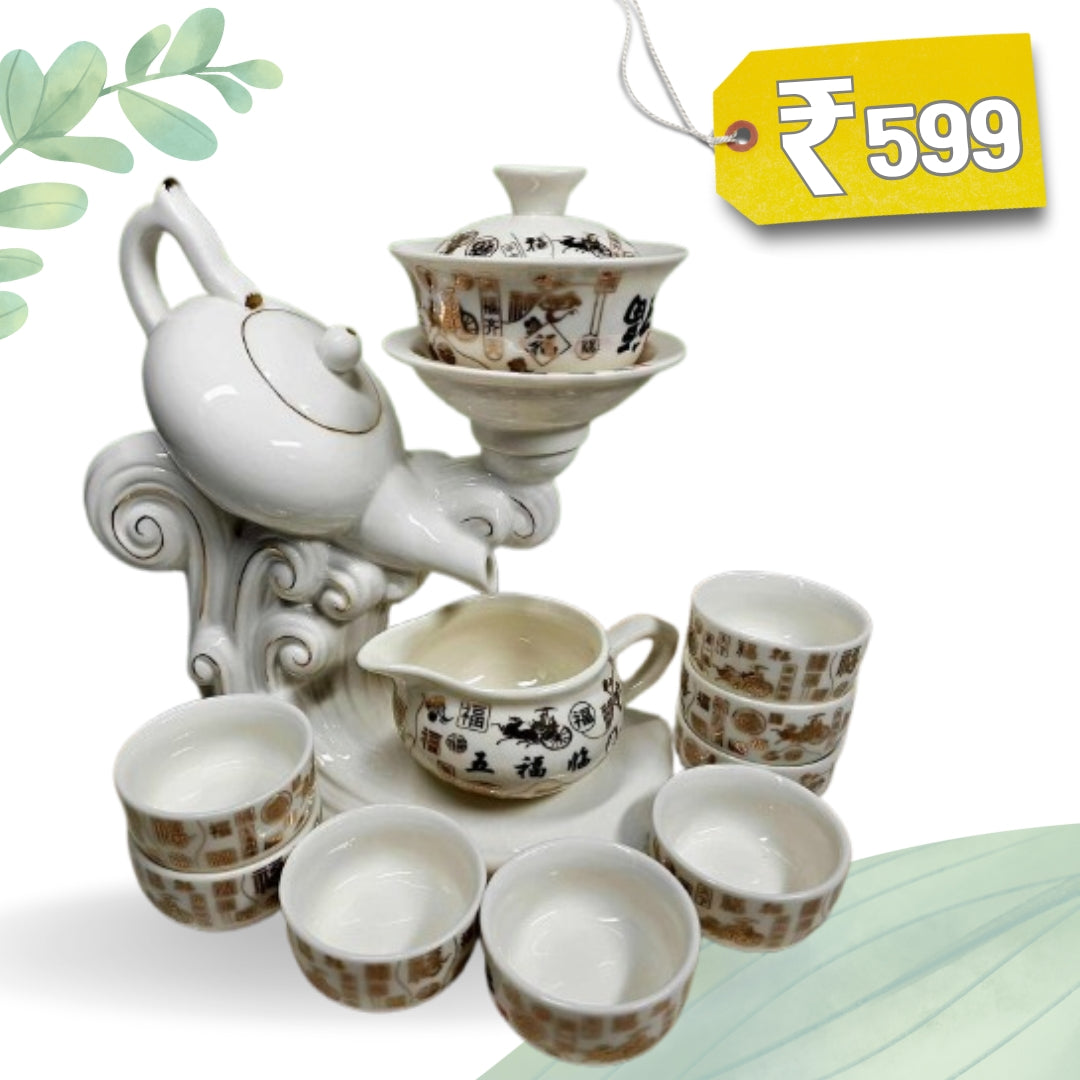 Luxury Oriental TeaPot Set™️ - With 8 Cups