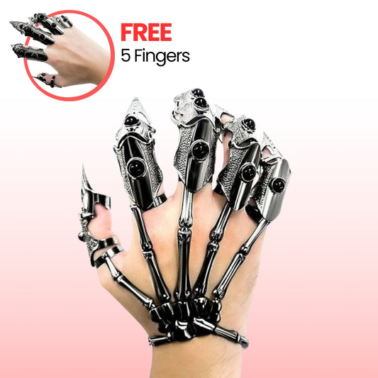 Necromantic Armor Skeleton Bracelet With Finger Claws™️