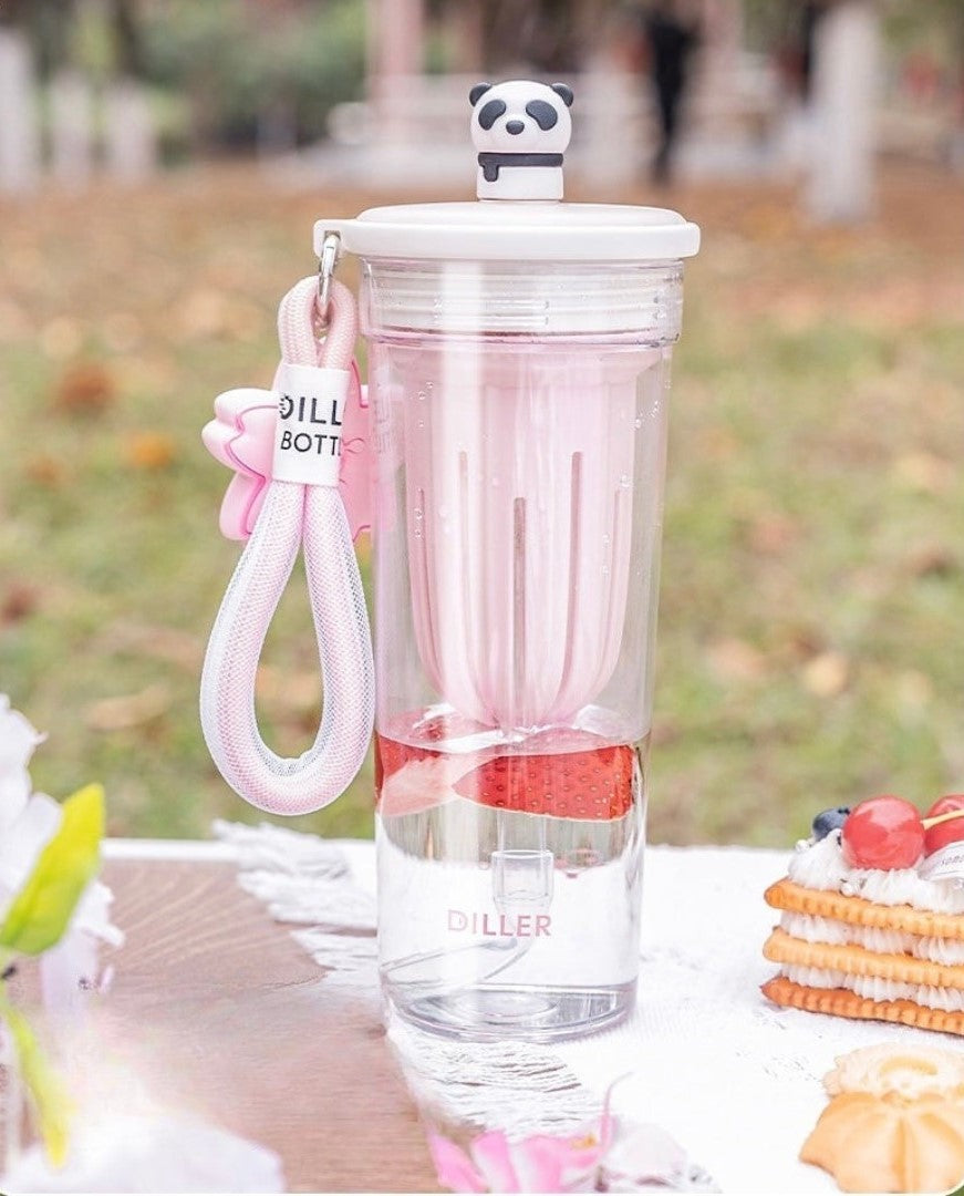 Kawaii Sakura And Panda Water Bottle™️