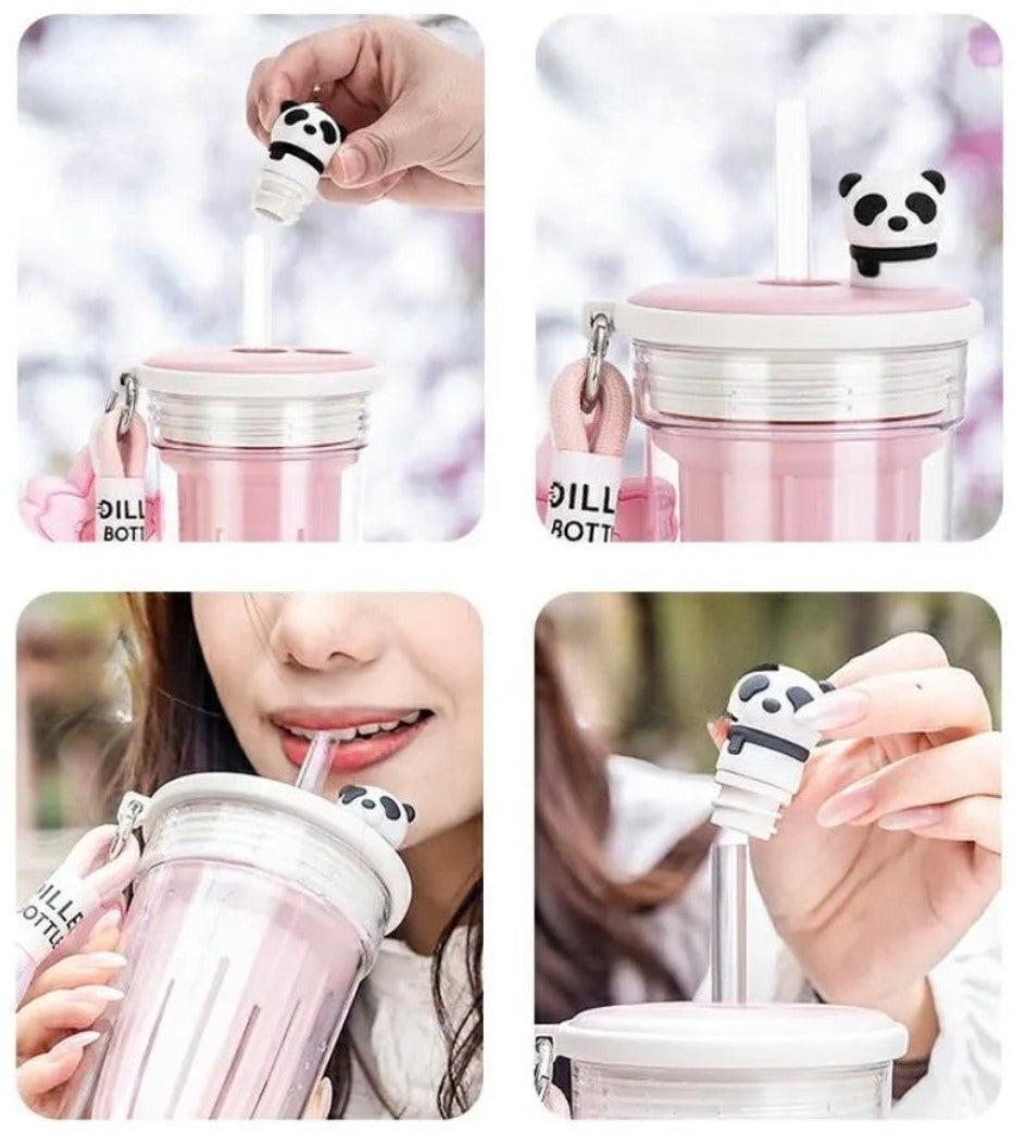 Kawaii Sakura And Panda Water Bottle™️