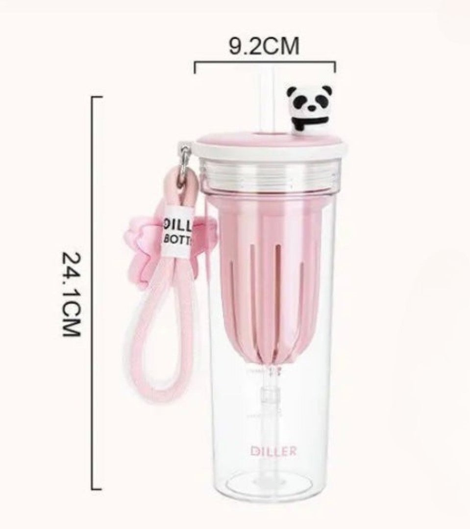Kawaii Sakura And Panda Water Bottle™️